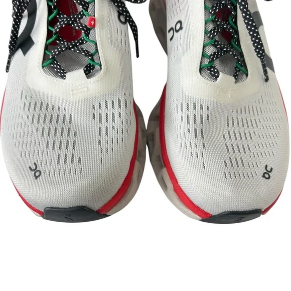 On Women’s Cloudmonster 2 Ivory Red Comfy Lightweight Running Shoes Size 9 - Picture 2 of 10